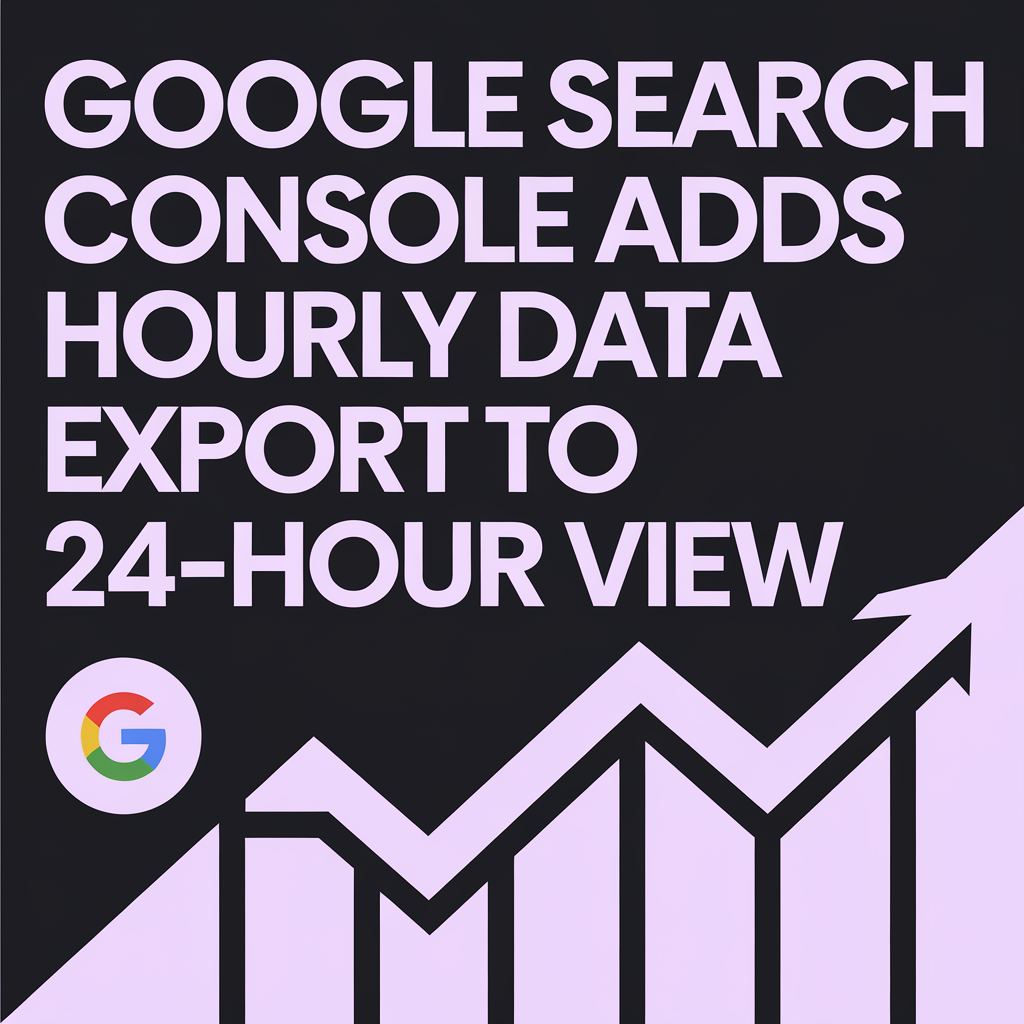 Google Search Console Now Offers Hourly Data Exports for 24-Hour Views