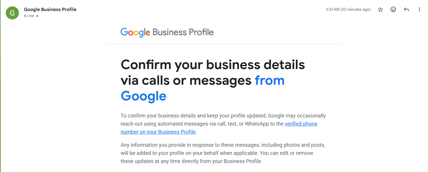 Stay ahead with the latest Google Business Profile update—automated calls, texts & WhatsApp can update your info instantly. Learn how to stay accurate & avoid issues.