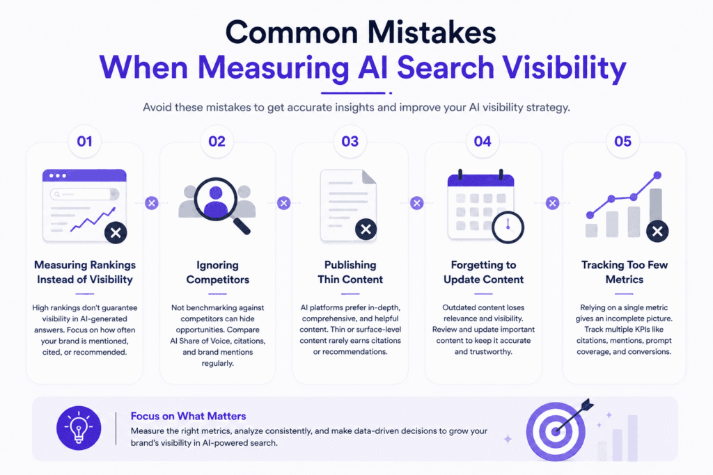 Common Mistakes When Measuring AI Search Visibility