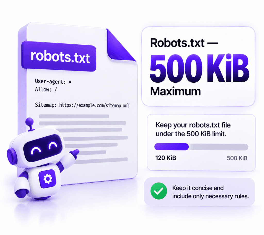 Robots.txt — 500 KiB Maximum