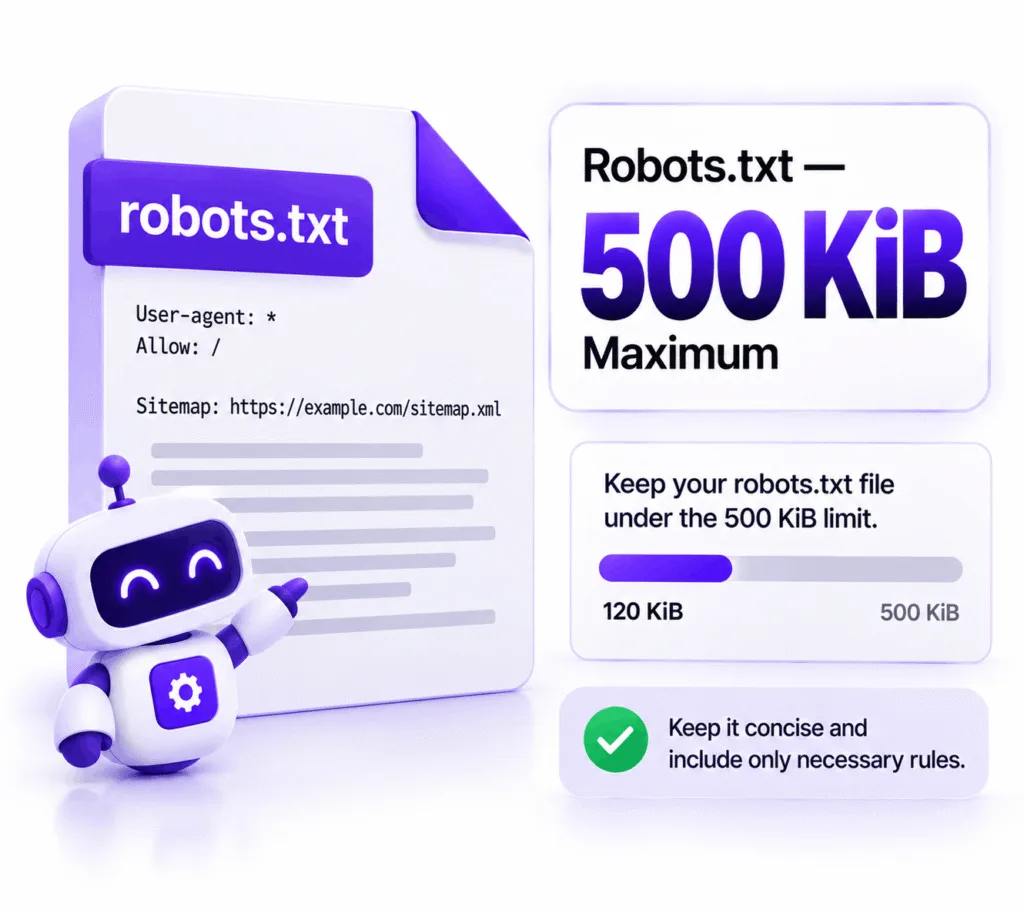 Robots.txt — 500 KiB Maximum