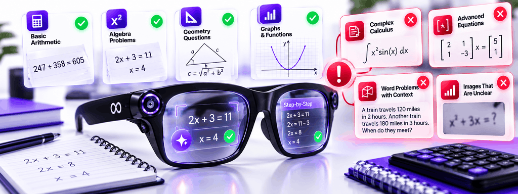 What Are the Limitations of Meta AI Glasses for Mathematics?