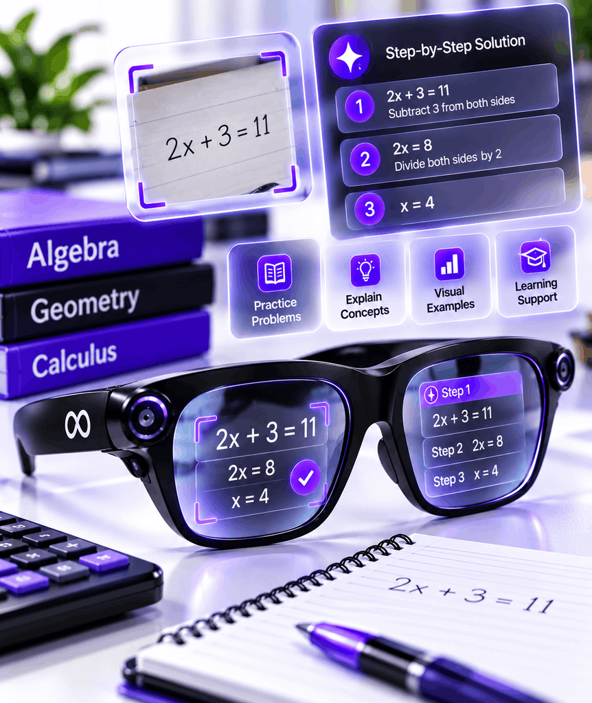 Can Students Use Meta AI Glasses to Learn Mathematics?