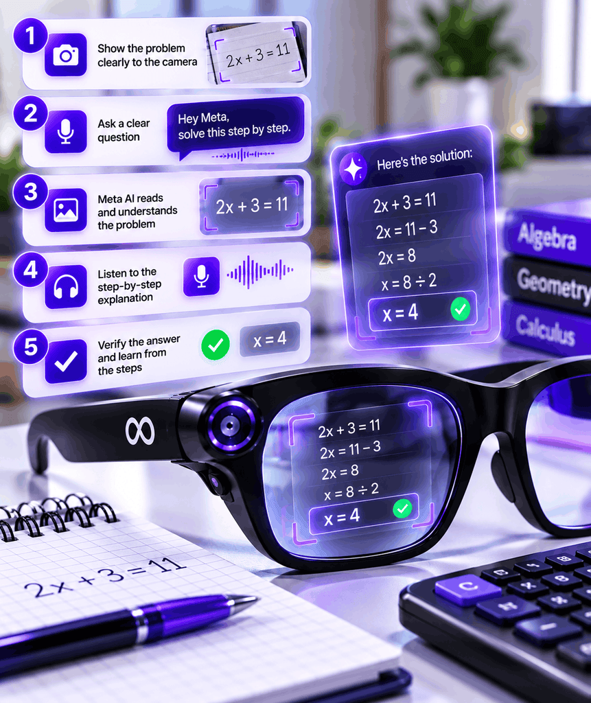 How to Get Better Math Answers From Meta AI Glasses