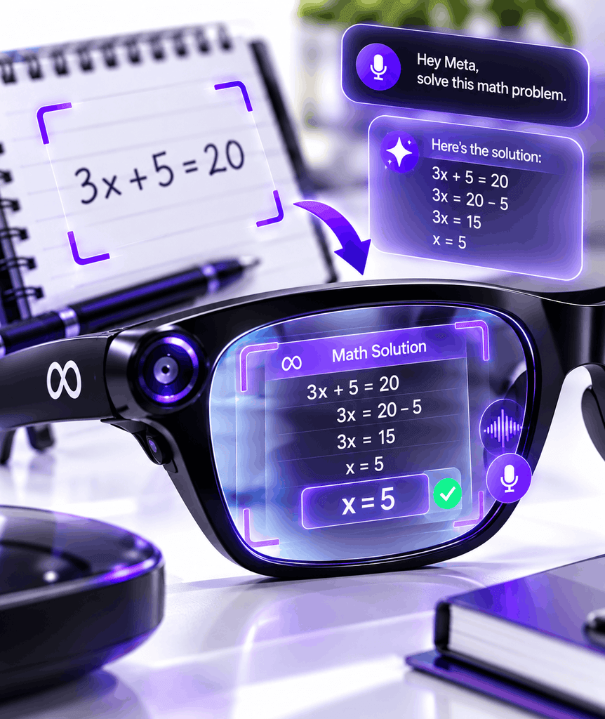 Do Meta Ray-Ban Glasses Show Math Answers on the Lens?
